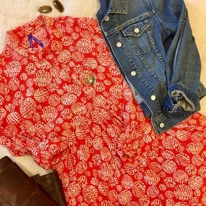 Seraphine maternity-nursing shirtdress